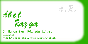 abel razga business card
